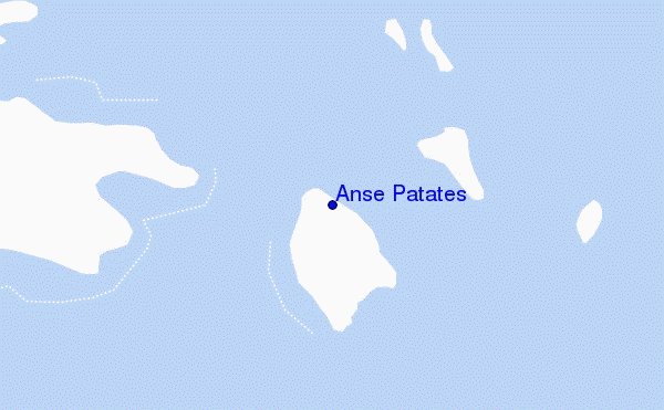 mapa de ubicación de Anse Patates