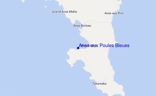 mapa de ubicación de Anse aux Poules Bleues