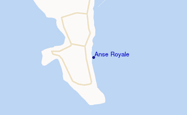mapa de ubicación de Anse Royale