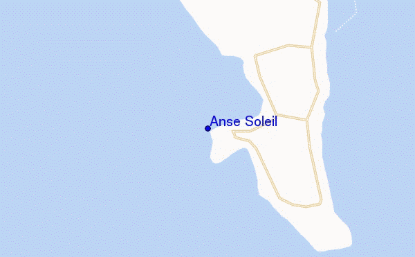 mapa de ubicación de Anse Soleil