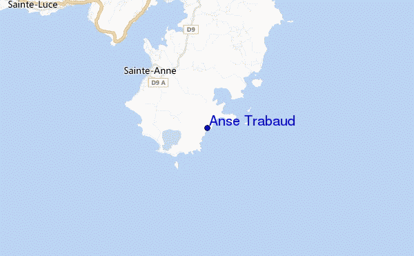 mapa de ubicación de Anse Trabaud