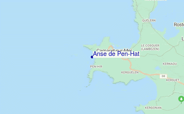 mapa de ubicación de Anse de Pen-Hat