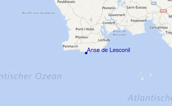 Anse de Lesconil Location Map
