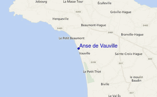 mapa de ubicación de Anse de Vauville