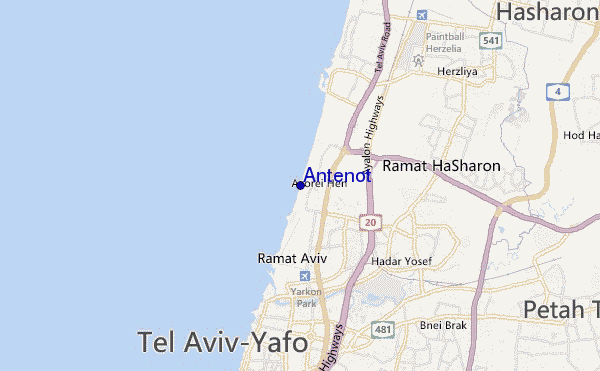 mapa de ubicación de Antenot