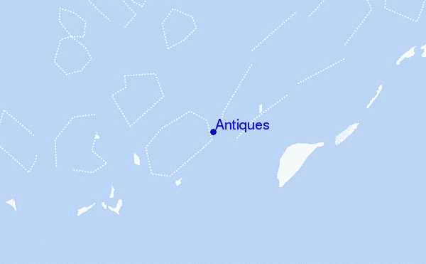 mapa de ubicación de Antiques