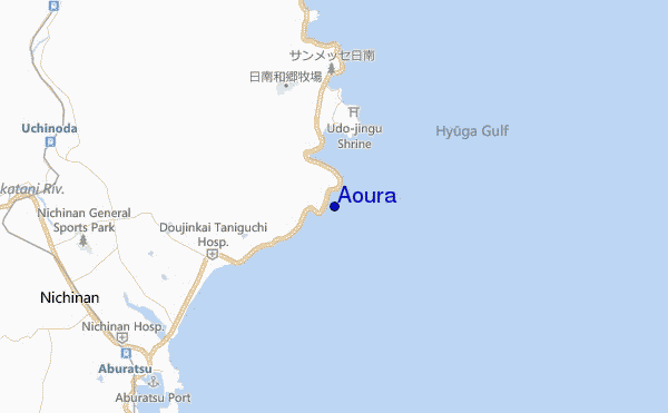 mapa de ubicación de Aoura