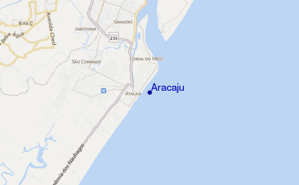 mapa de ubicación de Aracaju