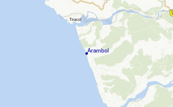 mapa de ubicación de Arambol