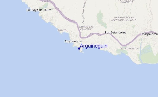 mapa de ubicación de Arguineguin