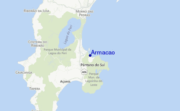 mapa de ubicación de Armacao