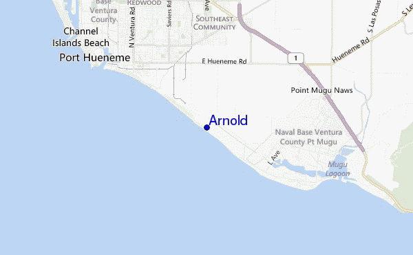 mapa de ubicación de Arnold