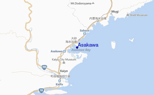 mapa de ubicación de Asakawa