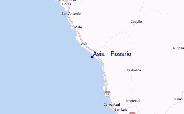 Asia - Rosario Location Map
