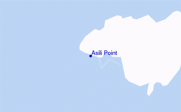 mapa de ubicación de Asili Point