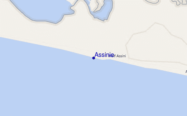 mapa de ubicación de Assinie