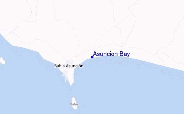 mapa de ubicación de Asuncion Bay