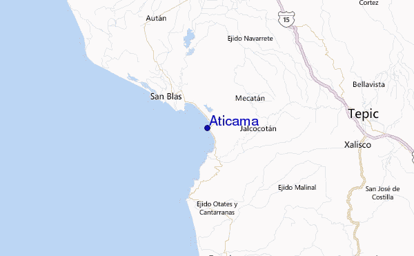 Aticama Location Map
