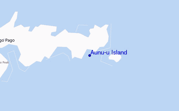 mapa de ubicación de Aunu'u Island