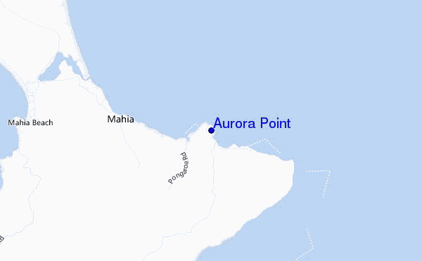 mapa de ubicación de Aurora Point