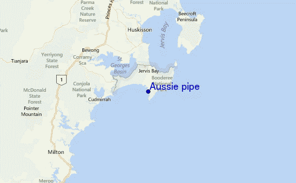 Aussie pipe Location Map