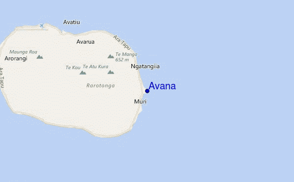 mapa de ubicación de Avana