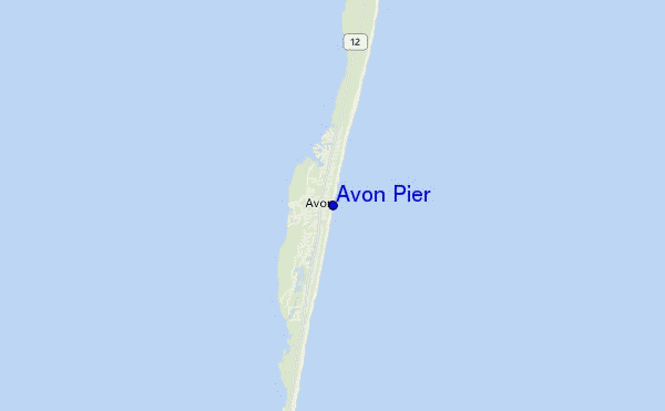 mapa de ubicación de Avon Pier