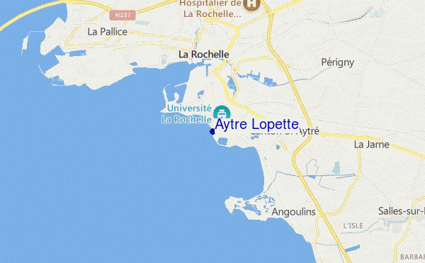 mapa de ubicación de Aytre Lopette