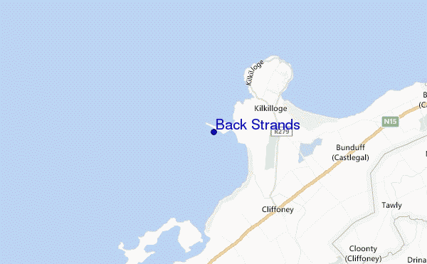 mapa de ubicación de Back Strands