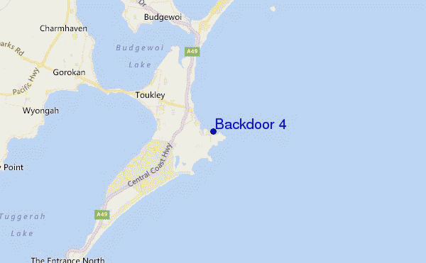 mapa de ubicación de Backdoor 4