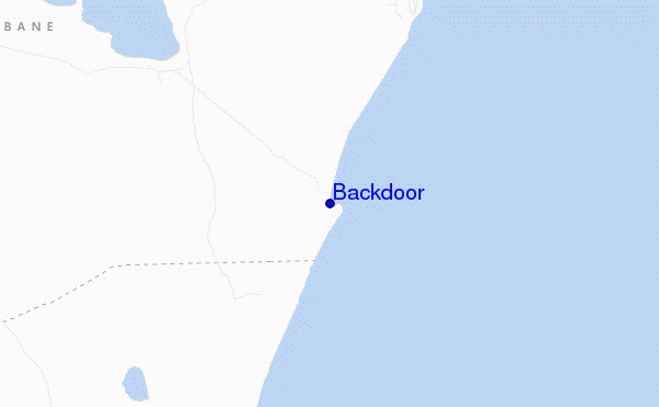 mapa de ubicación de Backdoor
