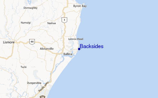 Backsides Location Map