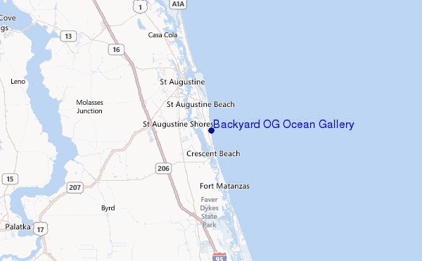 Backyard OG Ocean Gallery Location Map