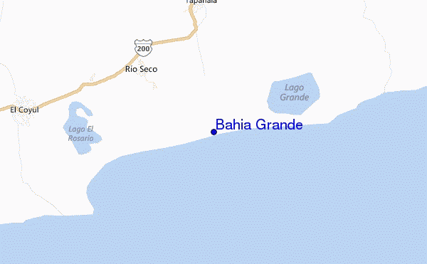 mapa de ubicación de Bahia Grande