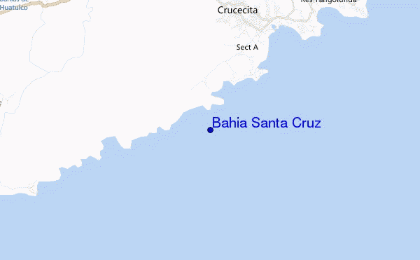 mapa de ubicación de Bahia Santa Cruz