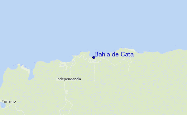 mapa de ubicación de Bahia de Cata