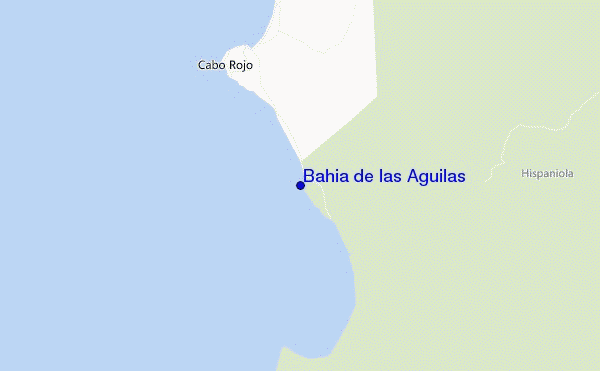 mapa de ubicación de Bahia de las Aguilas