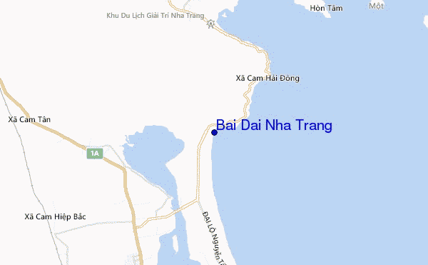 mapa de ubicación de Bai Dai Nha Trang