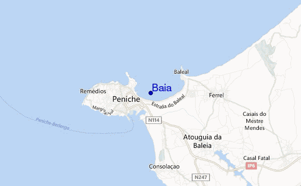 mapa de ubicación de Baia