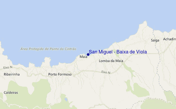 mapa de ubicación de San Miguel - Baixa de Viola