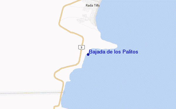 mapa de ubicación de Bajada de los Palitos
