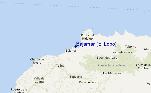 mapa de ubicación de Bajamar (El Lobo)