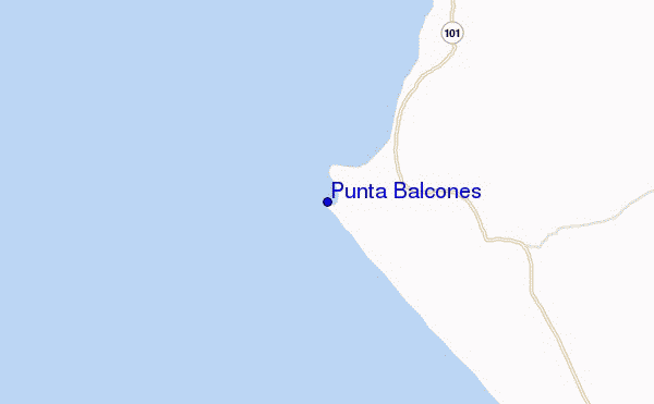 mapa de ubicación de Punta Balcones