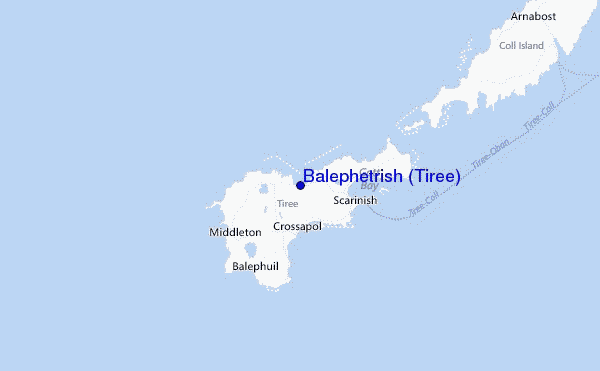 Balephetrish (Tiree) Location Map