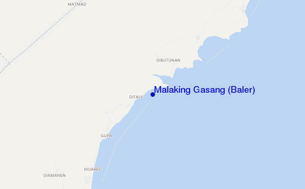 mapa de ubicación de Malaking Gasang (Baler)
