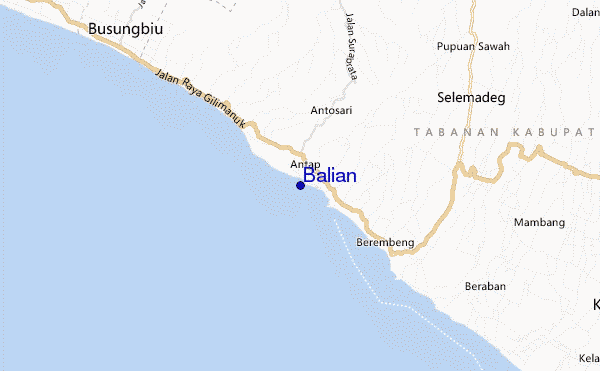 mapa de ubicación de Balian