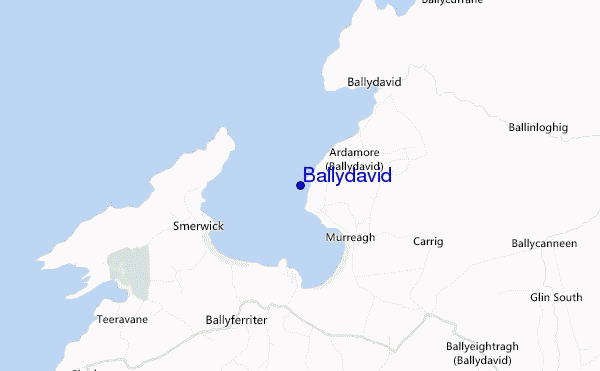 mapa de ubicación de Ballydavid