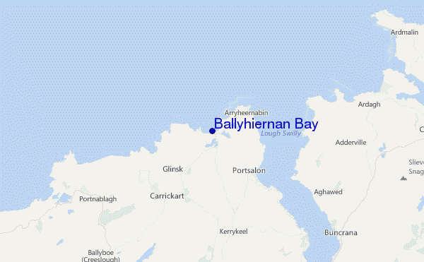 Ballyhiernan Bay Location Map