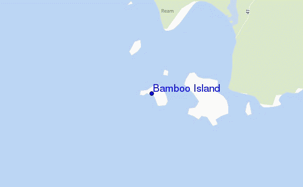 mapa de ubicación de Bamboo Island