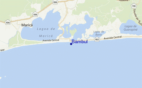 mapa de ubicación de Bambul